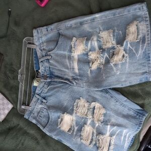 Size 36 Hellstar denim shorts